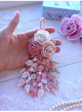 Crochet Floral Hanging Decor Pattern PDF Crochet Floral Hanging Decor Pattern PDF