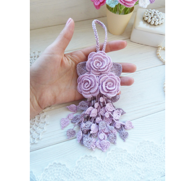 Crochet Floral Hanging Decor Pattern