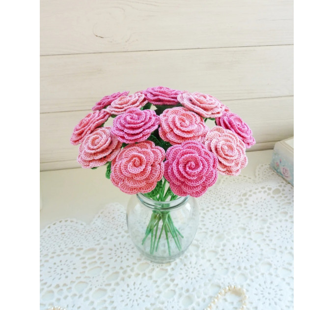 Crochet Rose Bouquet Pattern