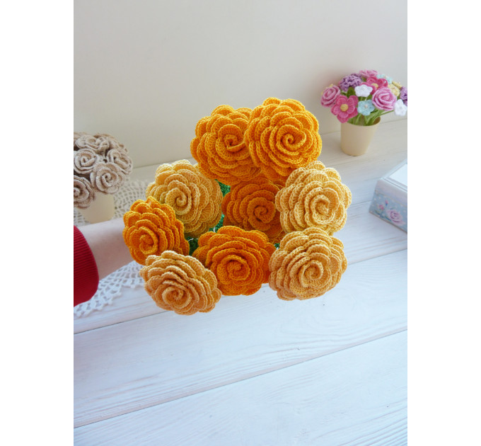 Crochet Rose Bouquet Pattern