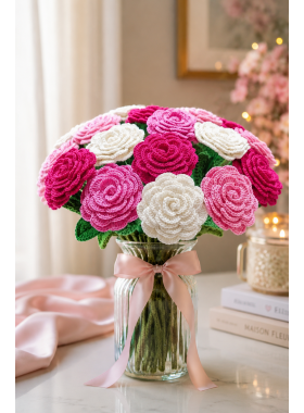 Crochet Rose Pattern PDF
