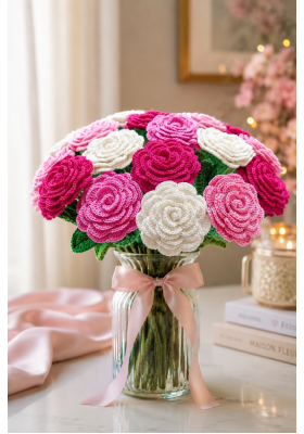 Crochet Rose Pattern PDF
