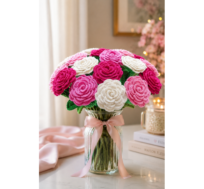 Crochet Rose Bouquet Pattern