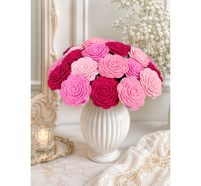 Crochet Rose Bouquet Pattern