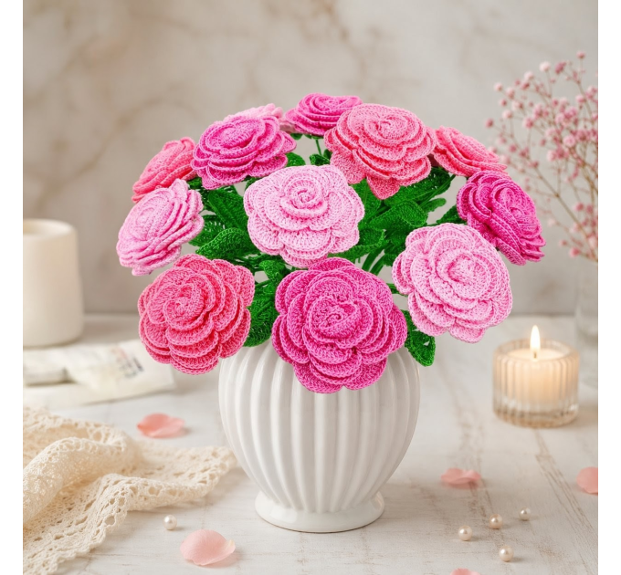 Crochet Rose Bouquet Pattern