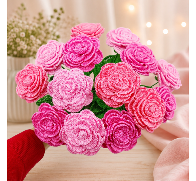 Crochet Rose Bouquet Pattern