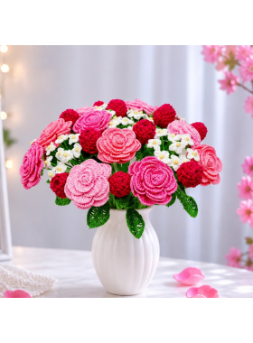 Crochet Flower Bouquet Pattern PDF