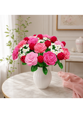 Crochet Flower Bouquet Pattern PDF