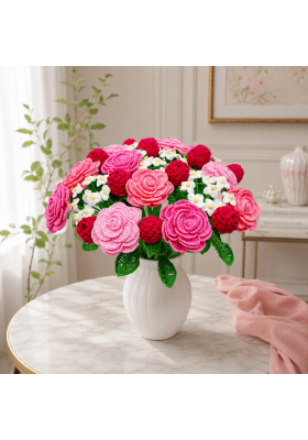 Crochet Flower Bouquet Pattern PDF