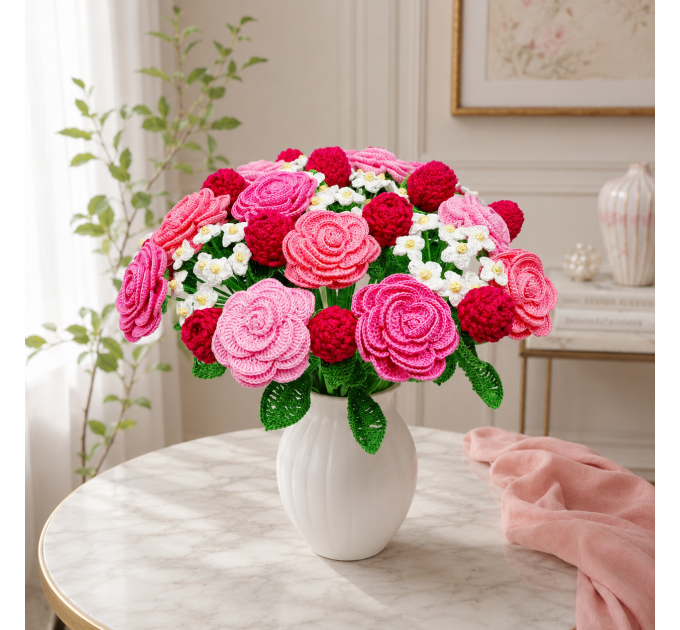 Crochet Flower Bouquet Pattern