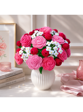 Crochet Flower Bouquet Pattern PDF