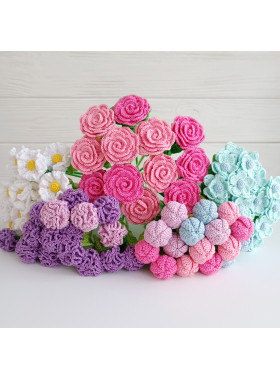Crochet Flower Bouquet Pattern PDF