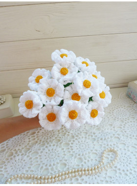Crochet Daisy Bouquet Pattern PDF