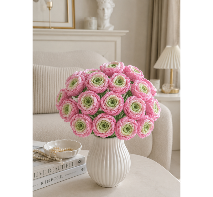 Crochet Ranunculus Bouquet Pattern