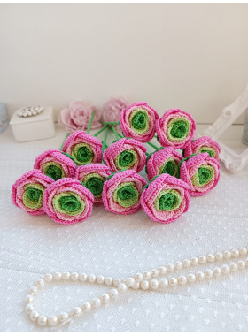 Crochet Ranunculus Bouquet Pattern PDF