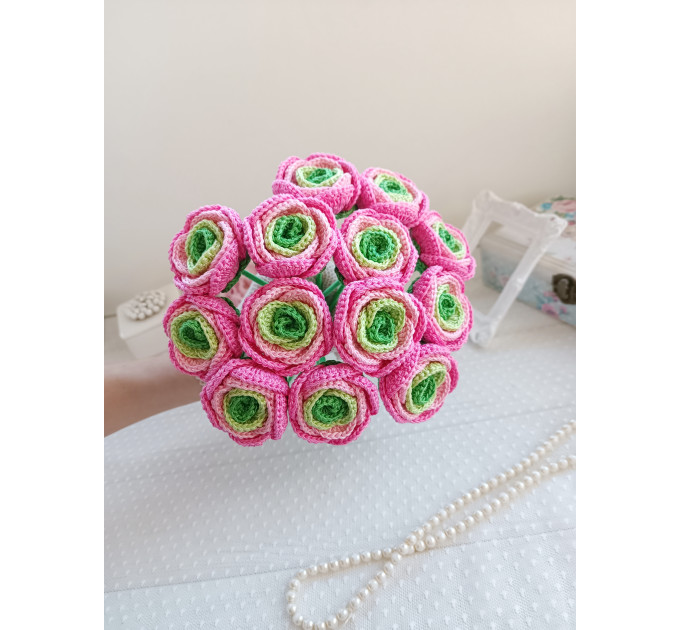 Crochet Ranunculus Bouquet Pattern