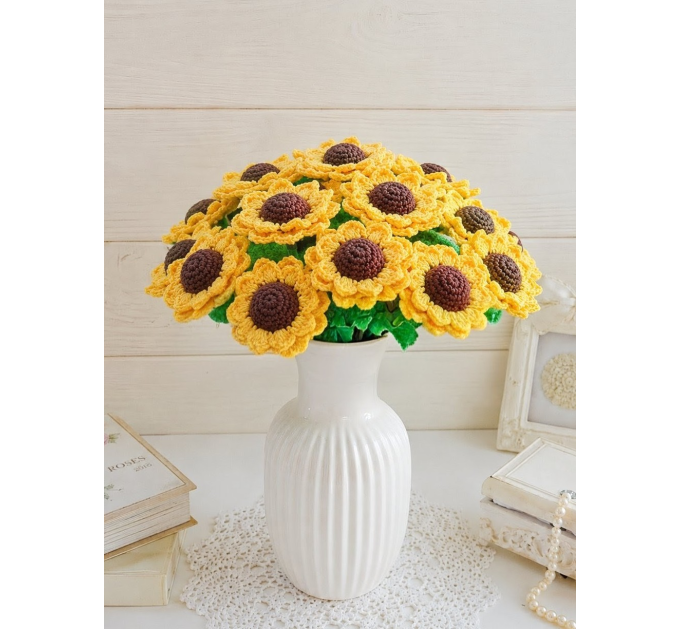 Crochet Sunflower Bouquet Pattern
