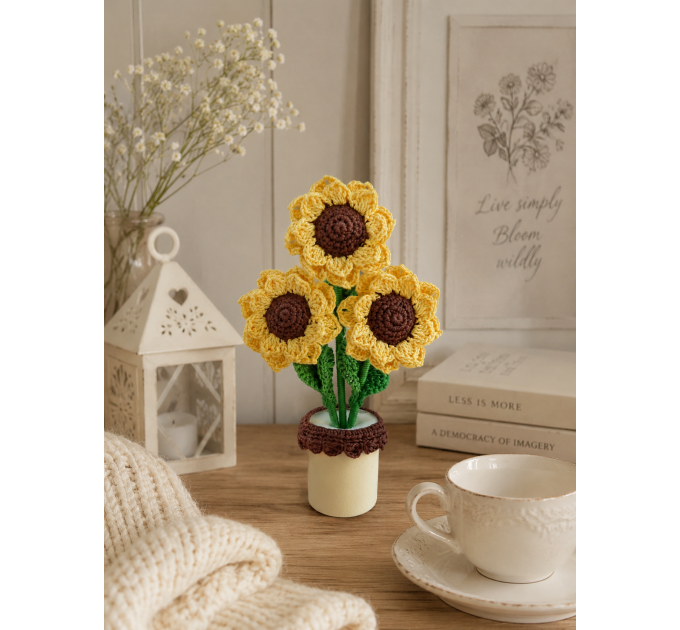 Crochet Sunflower Bouquet Pattern