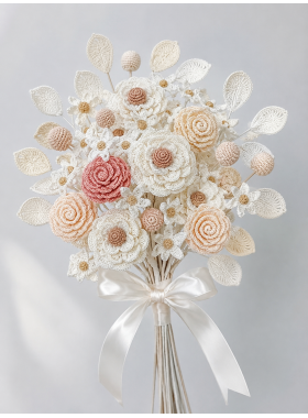 Crochet Wedding Bouquet Pattern PDF