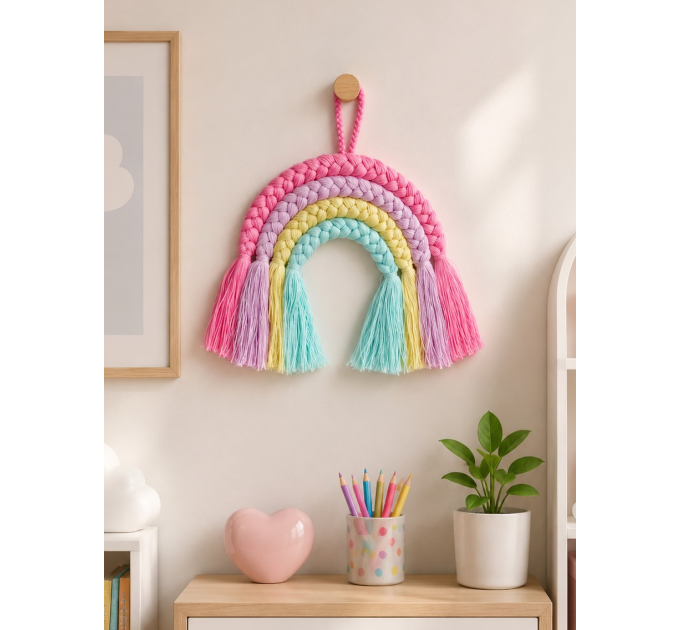 Rainbow Wall Hanging Pattern PDF