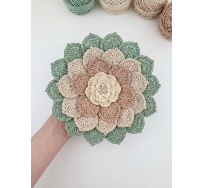 Crochet Flower Wall Hanging Pattern PDF