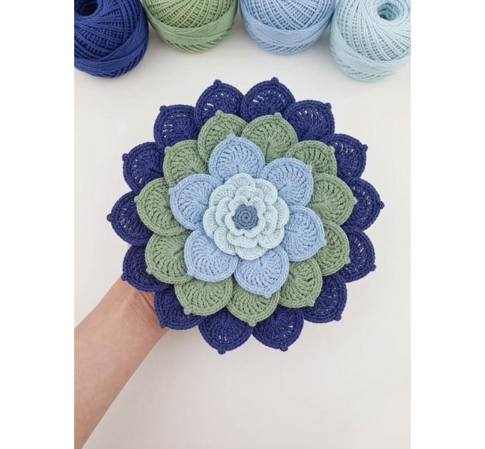 Crochet Flower Wall Hanging Pattern PDF