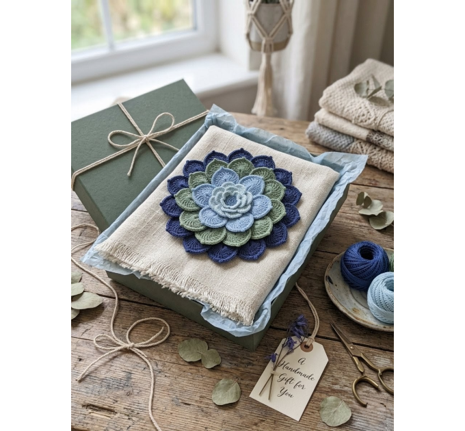 Crochet Flower Wall Hanging Pattern PDF