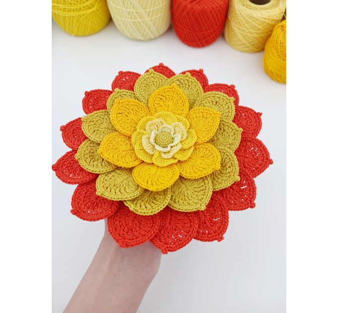 Crochet Flower Wall Hanging Pattern PDF