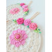 Crochet Dreamcatcher Pattern with Roses and Floral Wall Hanging Decor