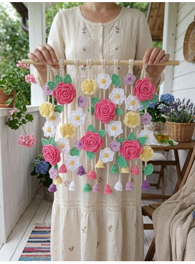 Crochet Floral Wall Hanging Pattern PDF Crochet Floral Wall Hanging Pattern PDF