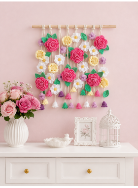 Crochet Floral Wall Hanging Pattern PDF Crochet Floral Wall Hanging Pattern PDF