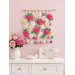Crochet Flower Wall Hanging Pattern with Roses and Floral Garland