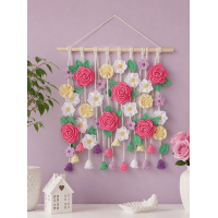 Crochet Floral Wall Hanging Pattern PDF