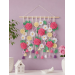 Crochet Flower Wall Hanging Pattern with Roses and Floral Garland