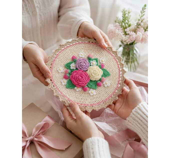 Crochet Floral Wall Decor Pattern