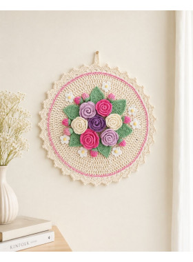 Crochet Floral Wall Decor Pattern – PDF Crochet Pattern Crochet Floral Wall Decor Pattern – PDF Crochet Pattern