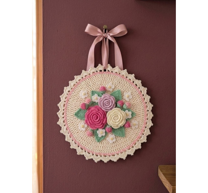 Crochet Floral Wall Decor Pattern