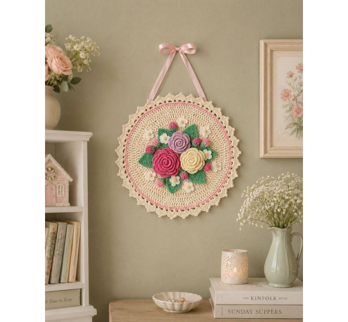 Crochet Floral Wall Decor Pattern