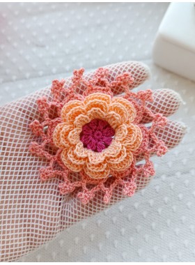 Crochet lace flower.