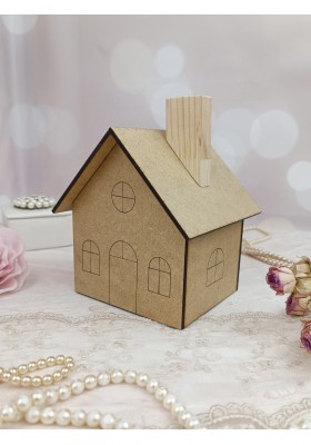 Blank MDF House for Crafting, DIY Wooden House Shape, Craft Supply, MDF House Base, For Painting, Decoupage, Scrapbooking, Home Decoration Blank MDF House for Crafting, DIY Wooden House Shape, Craft Supply, MDF House Base, For Painting, Decoupage, Scrapbooking, Home Decoration