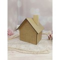 MDF House Blank for Decorating/3D Wood Shape for Shabby Chic, Scrapbooking, Junk Journal, Wedding DIY Craft Supplies,Sewing Design,Decoupage