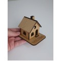 Blank MDF House for Crafting, DIY Wooden House Shape, Craft Supply, MDF House Base, For Painting, Decoupage, Scrapbooking, Home Decoration