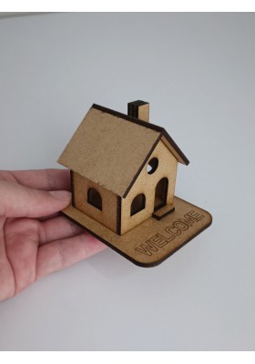 Blank MDF House for Crafting, DIY Wooden House Shape, Craft Supply, MDF House Base, For Painting, Decoupage, Scrapbooking, Home Decoration Blank MDF House for Crafting, DIY Wooden House Shape, Craft Supply, MDF House Base, For Painting, Decoupage, Scrapbooking, Home Decoration