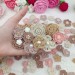 Set of small flowers for craft,100 pcs/ Sewing embellishment/ Craft DIY flowers/ Pearl flowers /Junk journal decor/ Hairband/ Scrapbooking