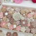 Set of small flowers for craft,100 pcs/ Sewing embellishment/ Craft DIY flowers/ Pearl flowers /Junk journal decor/ Hairband/ Scrapbooking