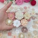 Set of small flowers for craft,80 pcs/Sewing embellishment/Craft DIY flowers/Pearl flowers /Junk journal decor/ Hairband flower Scrapbooking