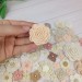 Flowers for craft, 80pcs. Sewing flower embellishment. Imitation of vintage flowers. Wedding decoration. Brooch Flower. Hairband flower.