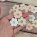 Flowers for craft, 15 pcs. Flowers for scrapbooking. Pastel Flower embellishment. Junk journal flowers. Boho flowers.Wedding craft flowers.