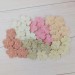 Flowers for craft, 30pcs. Flowers for scrapbooking. Shabby flowers. Crafts DIY. Pearl center flowers. Junk journal item.Flowers embellished.