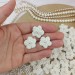 50 mini flowers for crafts. Pearl flower embellishment.Scrapbooking.Junk journal flowers.Sewing.Cream flowers. Making hair accessories.